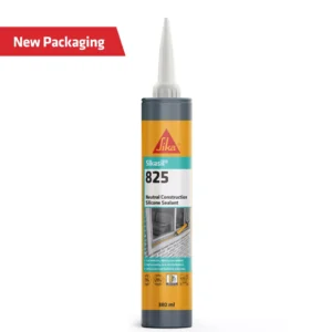 Sika Everbuild Sikasil 825 Alcoxy Neutral Coloured Silicone Sealant 380ml